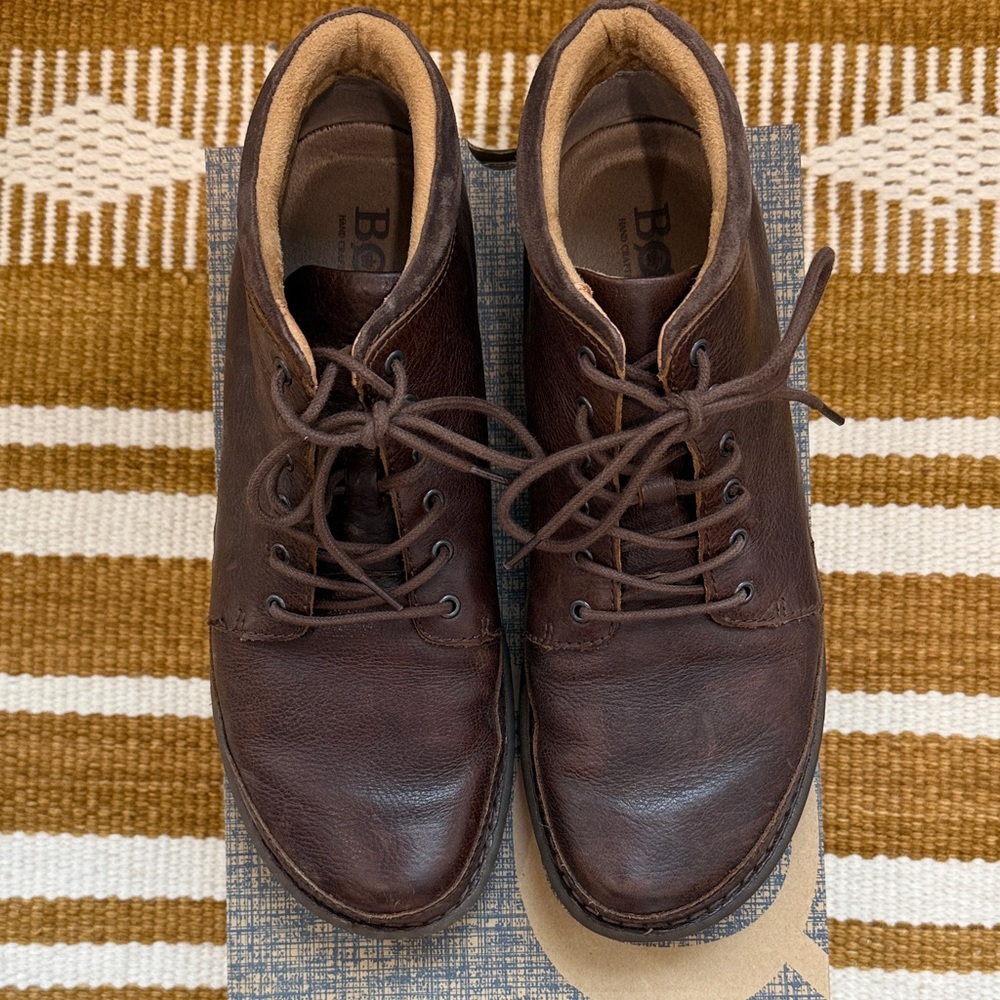 Born Nigel Brown Leather Chukka Boots, Men’s 11.5 - Picture 3 of 8
